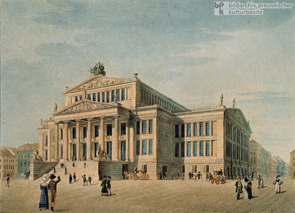 Das Neue Schauspielhaus in Berlin (um 1825)